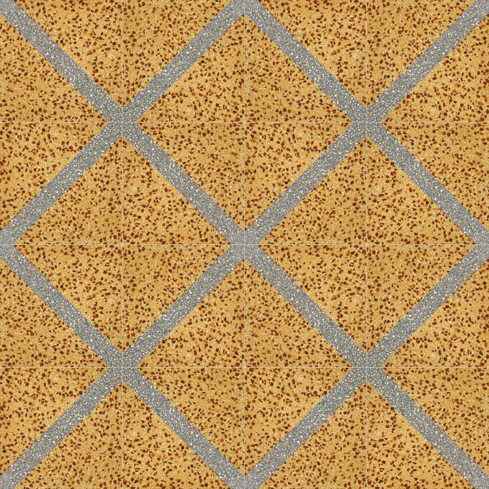 A N2097T terrazzo cementlap klasszikus megjelenéssel és modern tartóssággal. Fürdőbe, konyhába, előszobába remek. Esztétikus választás. Időtálló választás.
